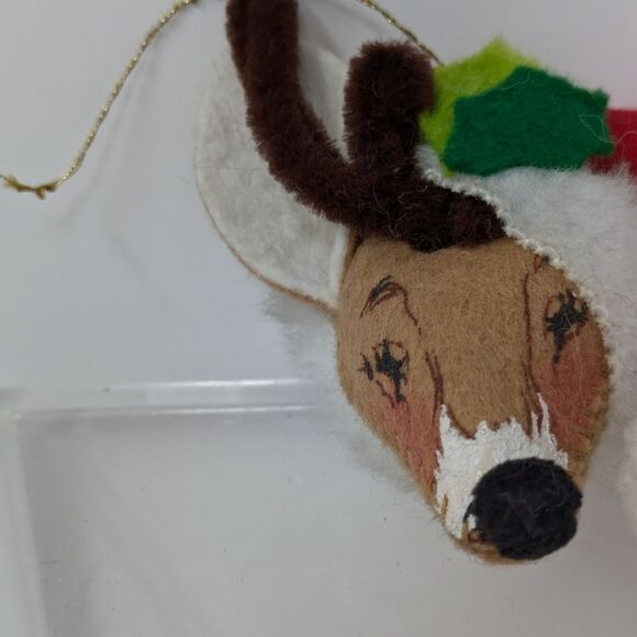 Annalee Doll Reindeer Head Ornament 1981, 3" - Picture 2 of 11